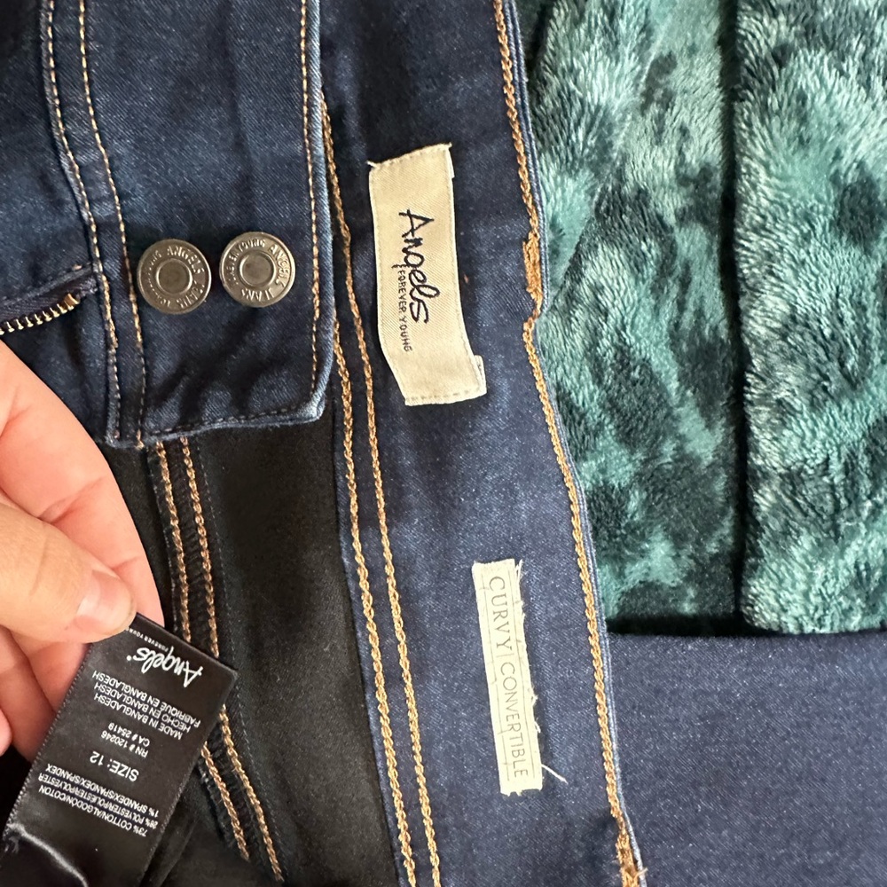 Angels Dark Blue Convertible Skinny Jeans